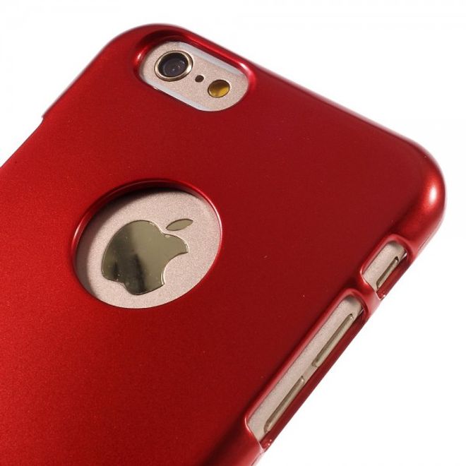 Goospery - iPhone 6S Plus/6 Plus Handy Hülle - TPU Soft Case - i Jelly Metal Series - rot