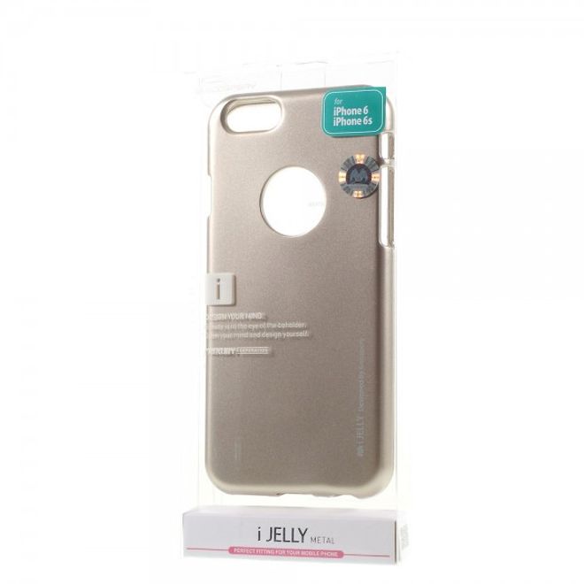 Goospery - iPhone 6S Plus/6 Plus Handy Hülle - TPU Soft Case - i Jelly Metal Series - gold