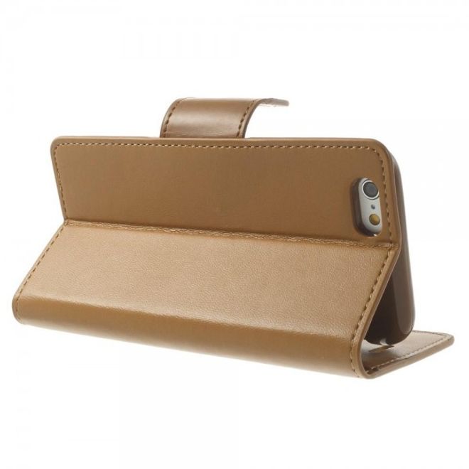 Goospery - iPhone 6S Plus/6 Plus Hülle - Handy Bookcover - Sonata Diary Series - camel