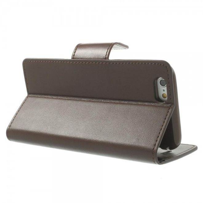 Goospery - iPhone 6S Plus/6 Plus Hülle - Handy Bookcover - Sonata Diary Series - braun