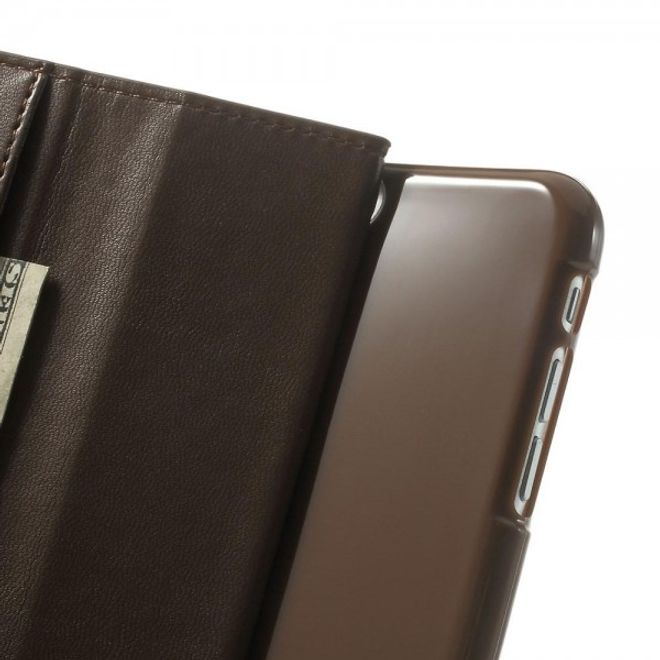 Goospery - iPhone 6S Plus/6 Plus Hülle - Handy Bookcover - Sonata Diary Series - braun