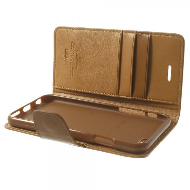 Goospery - iPhone 6S Plus/6 Plus Hülle - Handy Bookcover - Sonata Diary Series - camel