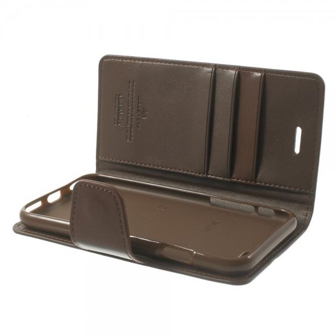 Goospery - iPhone 6S Plus/6 Plus Hülle - Handy Bookcover - Sonata Diary Series - braun