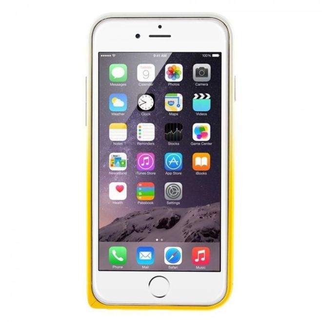 iPhone 6 Plus/6S Plus Metallener Handy Bumper mit Farbverlauf - gelb