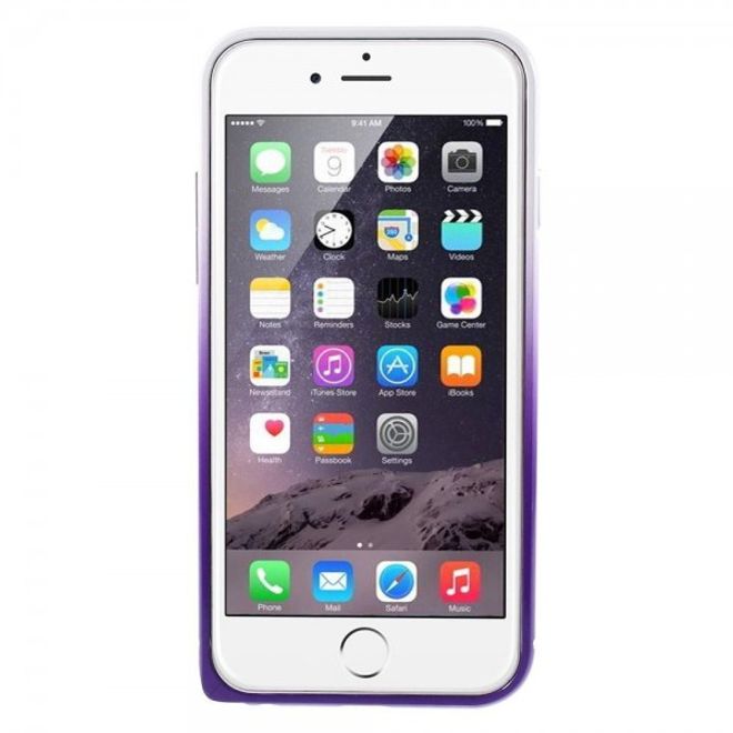 iPhone 6 Plus/6S Plus Metallener Handy Bumper mit Farbverlauf - purpur