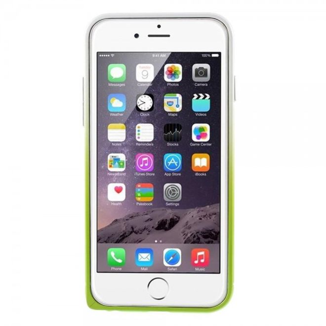 iPhone 6 Plus/6S Plus Metallener Handy Bumper mit Farbverlauf - grün