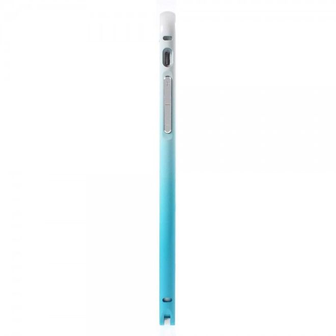 iPhone 6 Plus/6S Plus Metallener Handy Bumper mit Farbverlauf - blau