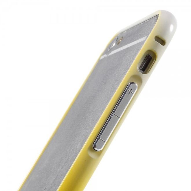 iPhone 6 Plus/6S Plus Metallener Handy Bumper mit Farbverlauf - gelb