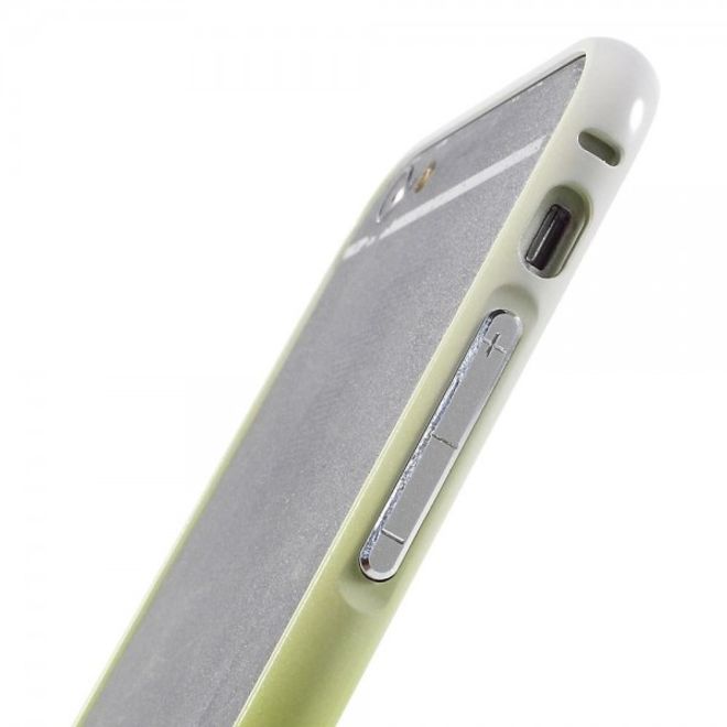 iPhone 6 Plus/6S Plus Metallener Handy Bumper mit Farbverlauf - grün