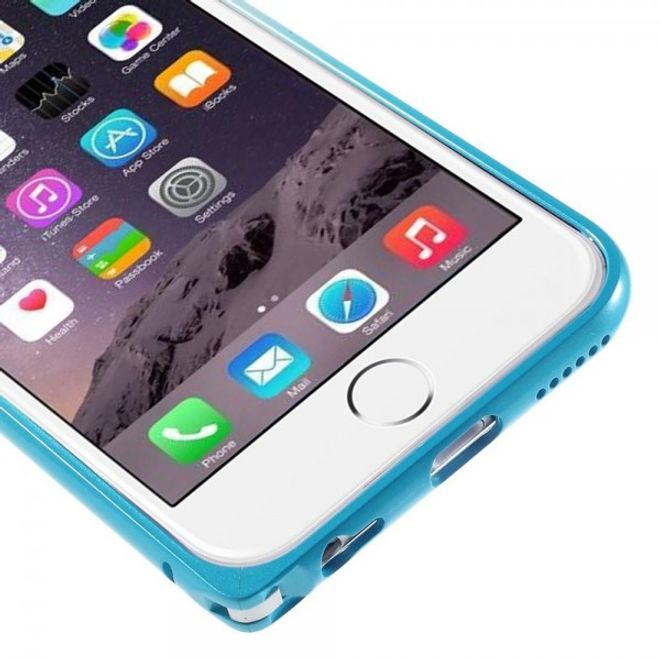 iPhone 6 Plus/6S Plus Metallener Handy Bumper mit Farbverlauf - blau