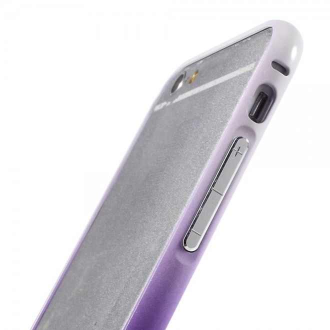 iPhone 6 Plus/6S Plus Metallener Handy Bumper mit Farbverlauf - purpur