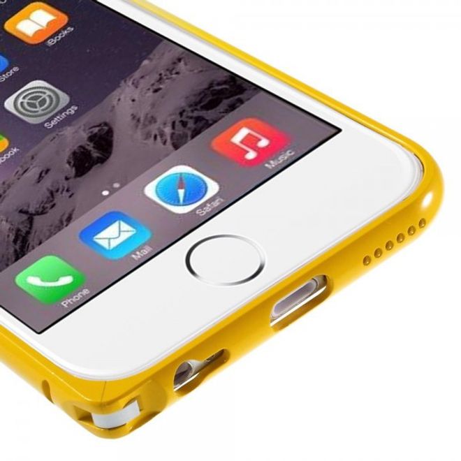 iPhone 6 Plus/6S Plus Metallener Handy Bumper mit Farbverlauf - gelb