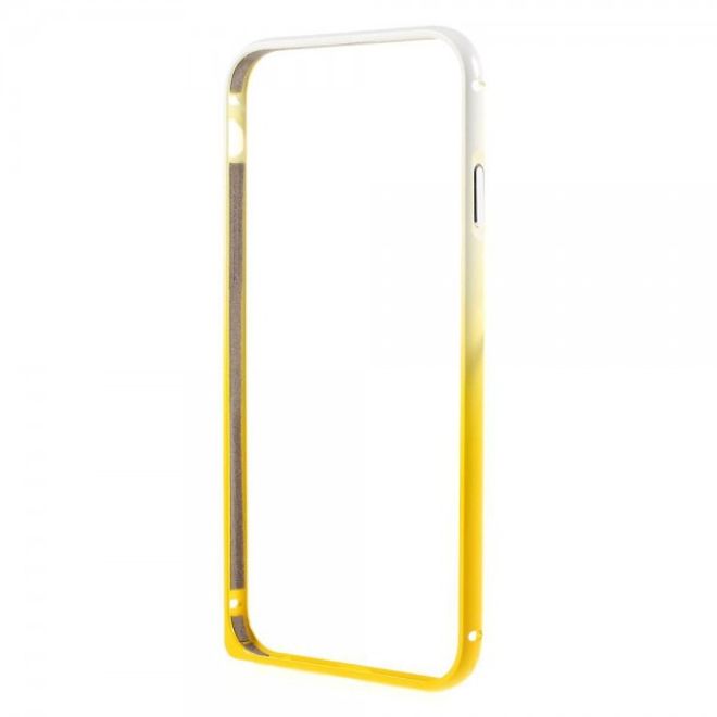 iPhone 6 Plus/6S Plus Metallener Handy Bumper mit Farbverlauf - gelb