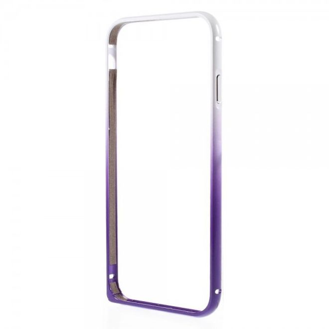 iPhone 6 Plus/6S Plus Metallener Handy Bumper mit Farbverlauf - purpur