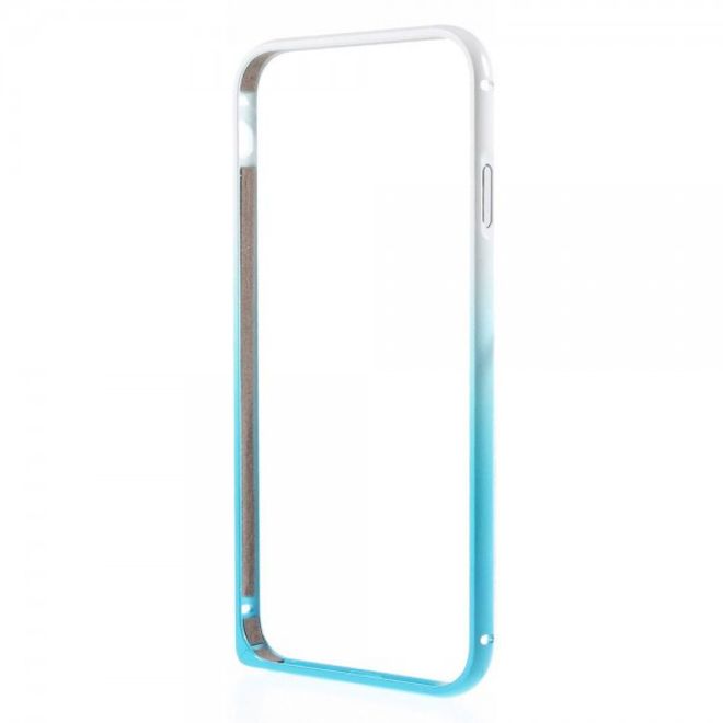 iPhone 6 Plus/6S Plus Metallener Handy Bumper mit Farbverlauf - blau