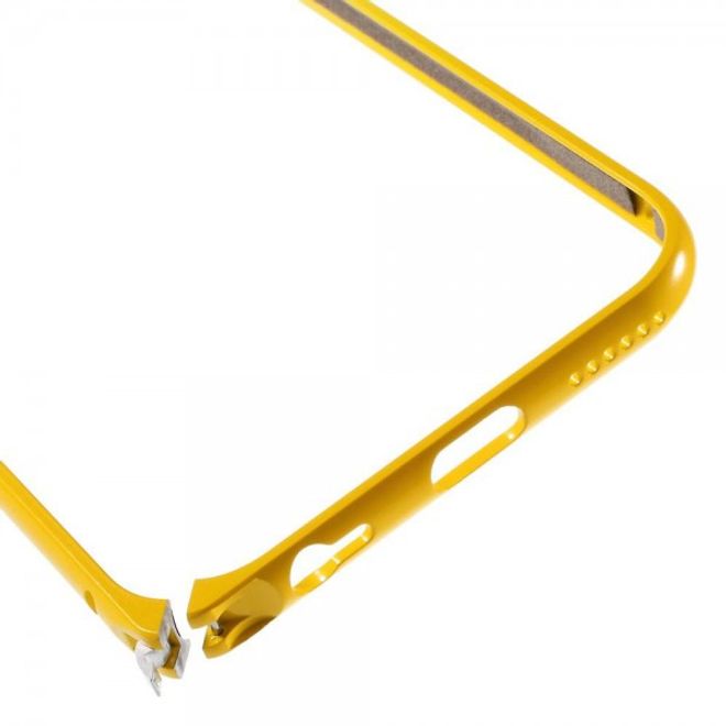 iPhone 6 Plus/6S Plus Metallener Handy Bumper mit Farbverlauf - gelb