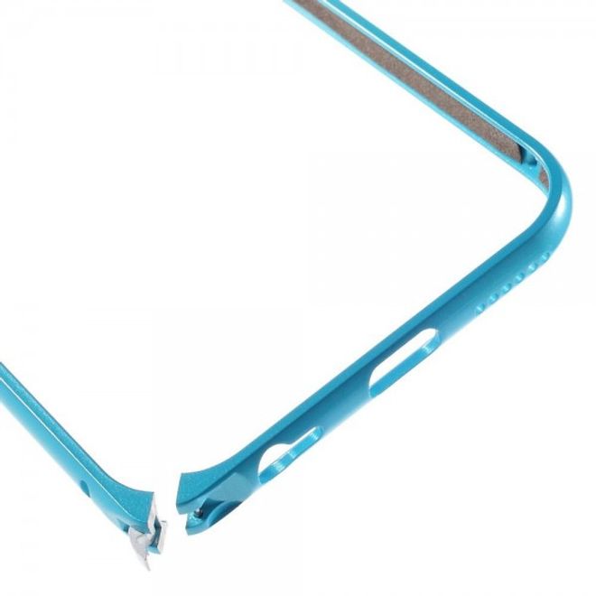 iPhone 6 Plus/6S Plus Metallener Handy Bumper mit Farbverlauf - blau