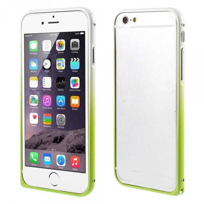 iPhone 6 Plus/6S Plus Metallener Handy Bumper mit Farbverlauf - grün