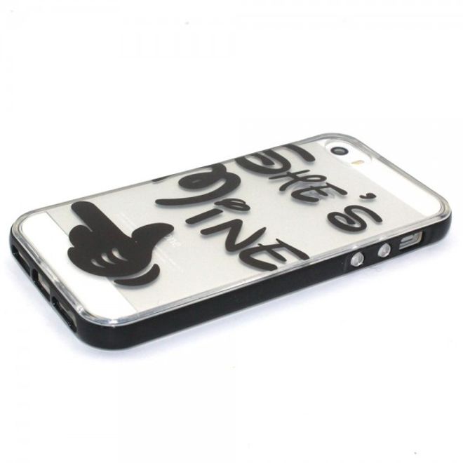 iPhone SE/5S/5 Plastik Case Hülle mit Zeigefinger mit Spruch