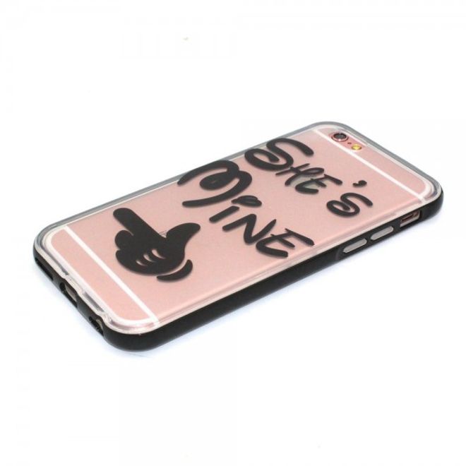 iPhone 6 Plus/6S Plus Plastik Case Hülle mit Zeigefinger mit Spruch