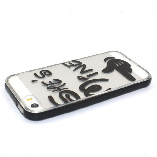 iPhone SE/5S/5 Plastik Case Hülle mit Zeigefinger mit Spruch