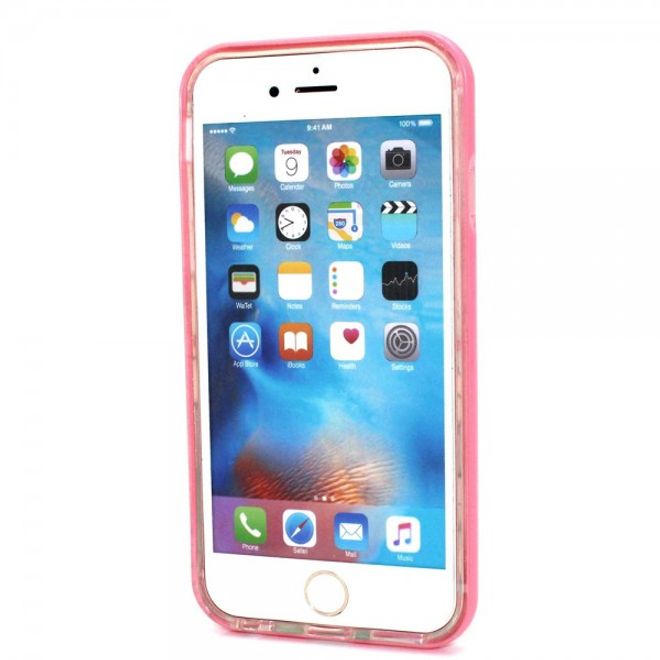 iPhone 6 Plus/6S Plus Plastik Case Hülle mit pinken Blumen