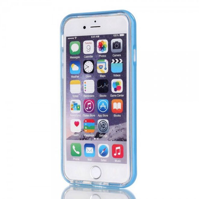 iPhone 6 Plus/6S Plus Plastik Hülle mit farbigen Federn