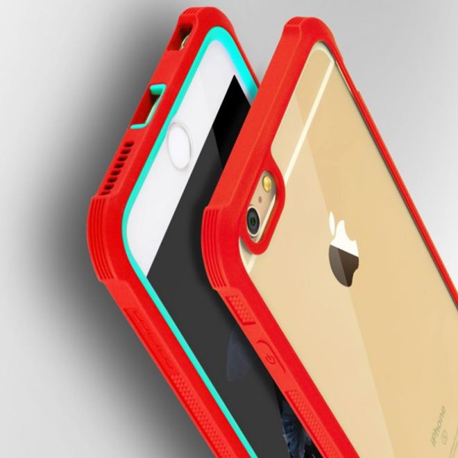 iPhone 6 Plus/6S Plus Robuste, leicht elastische Plastik Case Hülle von JLW - blau