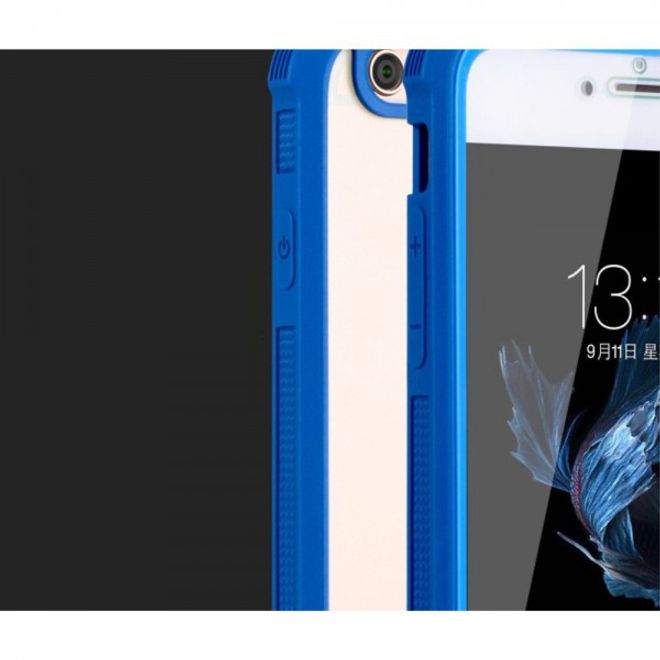 iPhone 6 Plus/6S Plus Robuste, leicht elastische Plastik Case Hülle von JLW - rot/schwarz