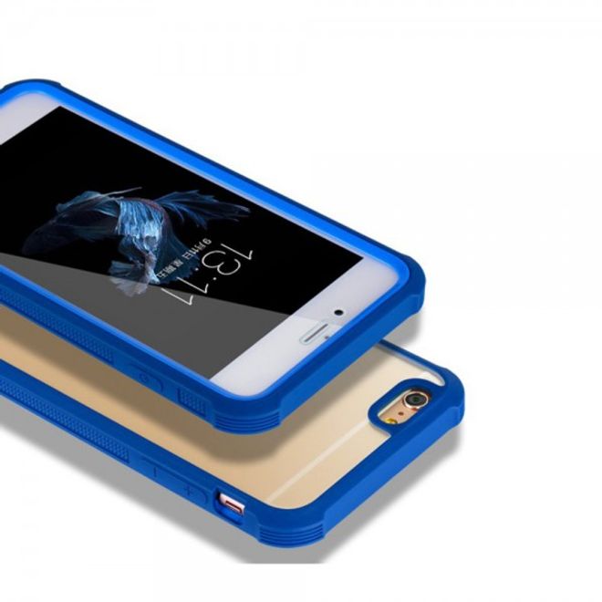 iPhone 6 Plus/6S Plus Robuste, leicht elastische Plastik Case Hülle von JLW - blau