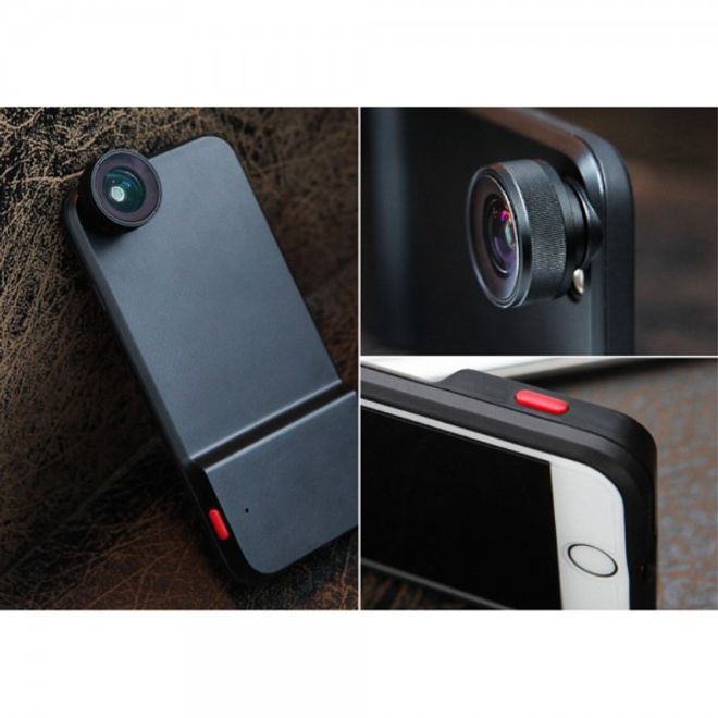 iPhone 6 Plus/6S Plus Rock Easy Shot Series Plastik Case Hülle mit integriertem Bluetooth Kamera Auslöser und Linse