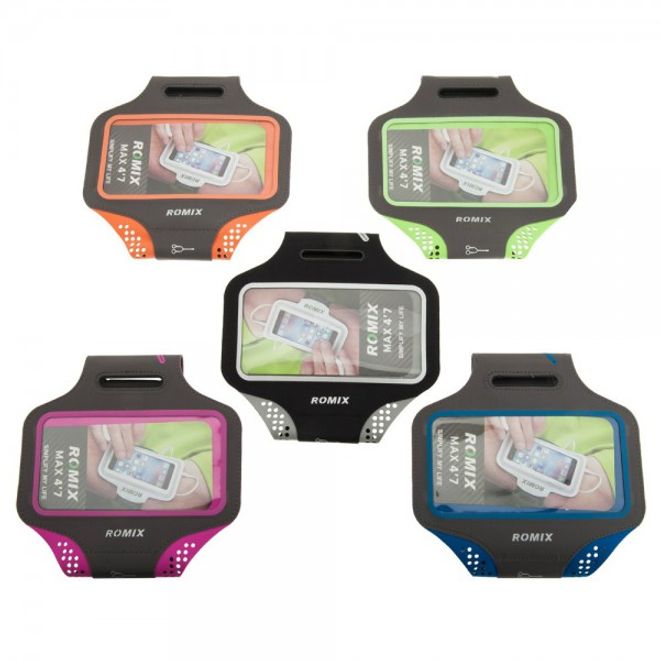 Support de jogging fin pour iPhone 6 Plus/6S Plus de Romix - orange