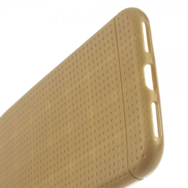 Coque de protection élastique en plastique à motif maille pour iPhone SE (2022) / SE (2020) / 8 / 7 - Marron