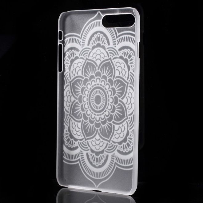 iPhone 8 Plus / 7 Plus Case - Handyhülle aus transparentem Hart Plastik - grosse Blume
