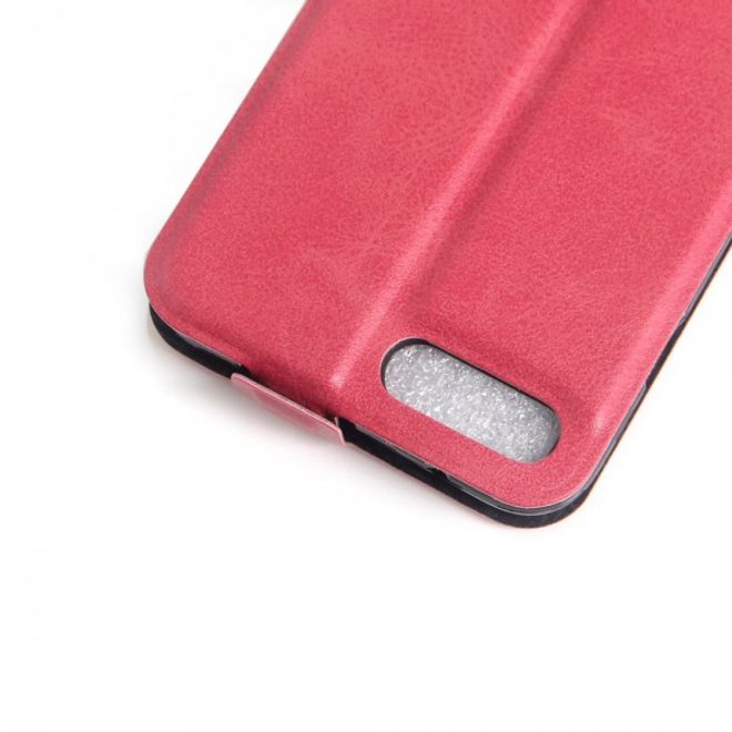 iPhone 8 Plus / 7 Plus Case - Leather Case - with Credit Card Slots - Pink