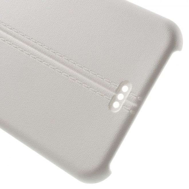 iPhone 8 Plus / 7 Plus Matte, elastische Plastik Case Handyhülle mit Linienmuster - weiss