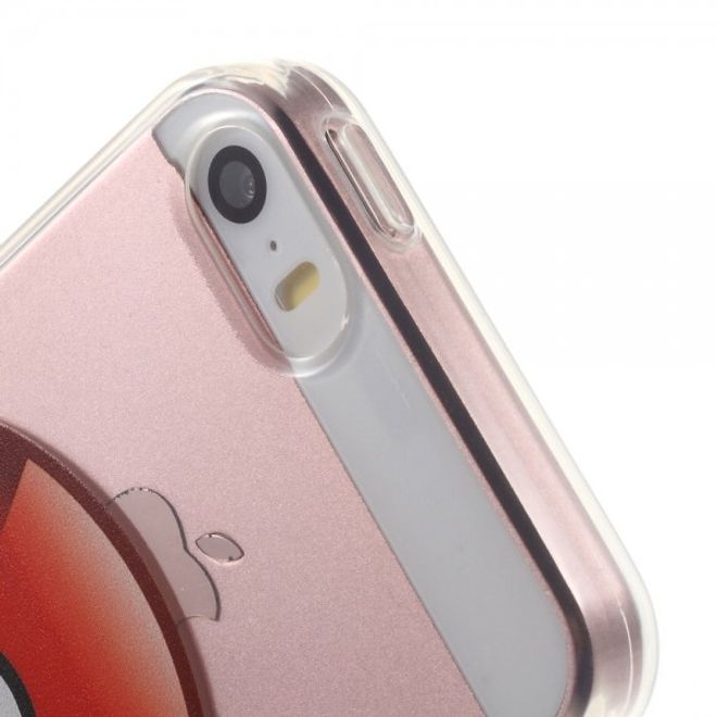 iPhone SE/5S/5 Elastische Plastik Case Gummi Hülle mit grossem Pokeball