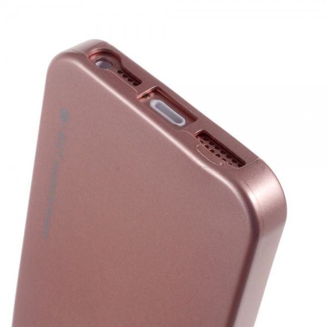 Goospery - iPhone SE/5S/5 Handy Hülle - TPU Soft Case - i Jelly Metal Series - rosegold