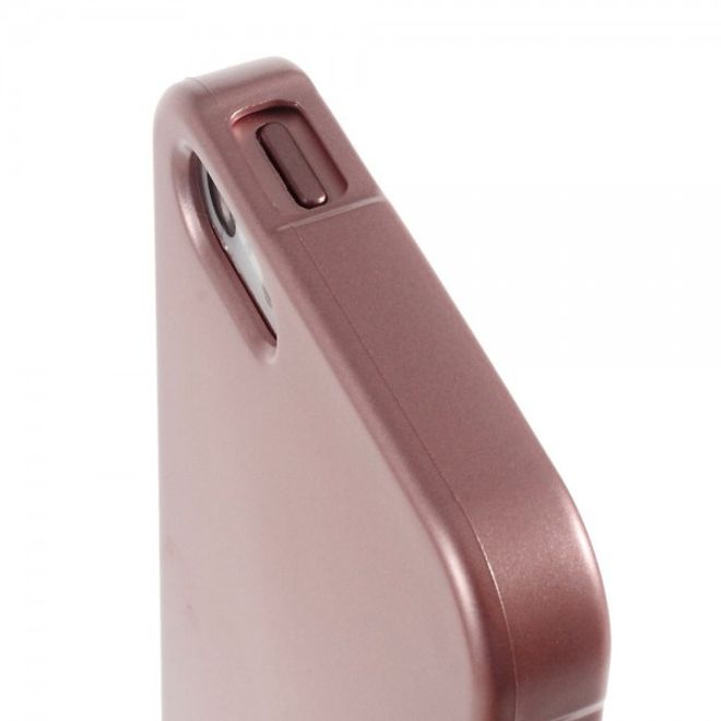Goospery - iPhone SE/5S/5 Handy Hülle - TPU Soft Case - i Jelly Metal Series - rosegold