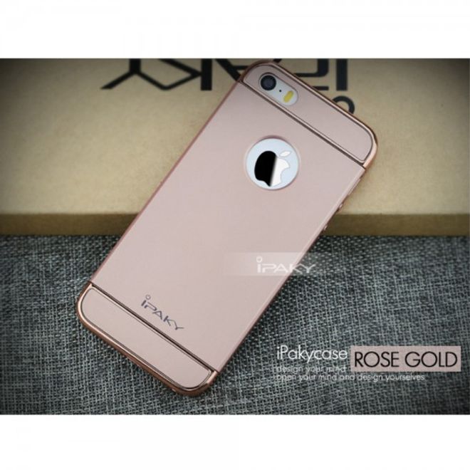 iPhone SE/5S/5 Passgenaue Hart Plastik Cover Hülle von iPaky - rosagold