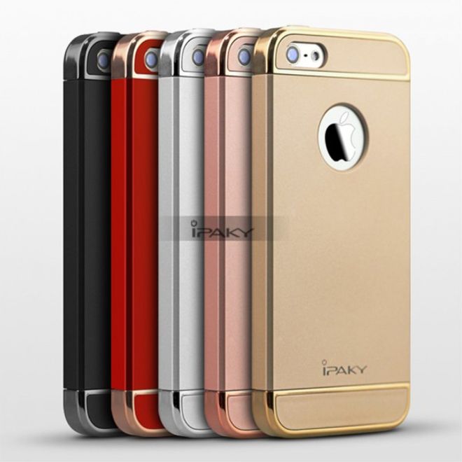 iPhone SE/5S/5 Passgenaue Hart Plastik Cover Hülle von iPaky - rosagold