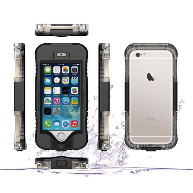 iPhone SE/5S/5 Wasser- und Staubdichte Cover Hülle mit IP68 Zertifizierung (bis 10M wasserdicht) - schwarz