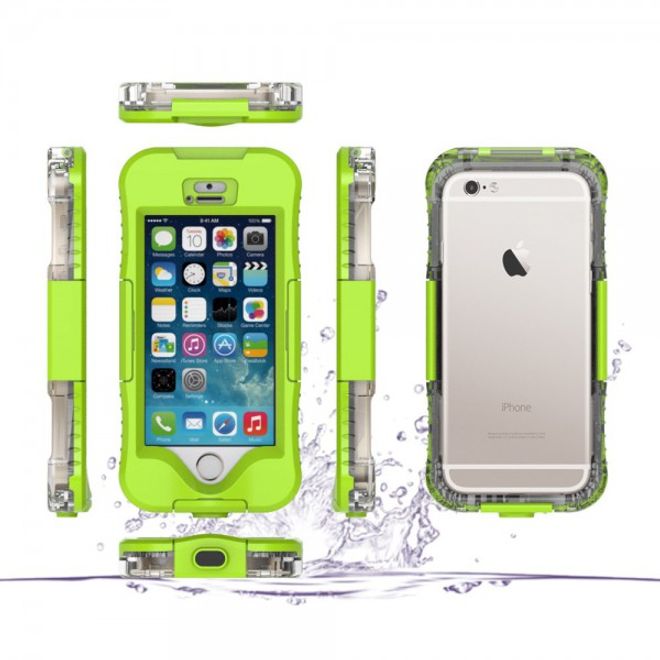 iPhone SE/5S/5 Wasser- und Staubdichte Cover Hülle mit IP68 Zertifizierung (bis 10M wasserdicht) - grün