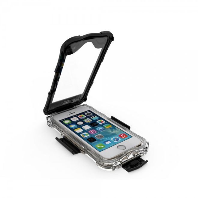 iPhone SE/5S/5 Wasser- und Staubdichte Cover Hülle mit IP68 Zertifizierung (bis 10M wasserdicht) - schwarz