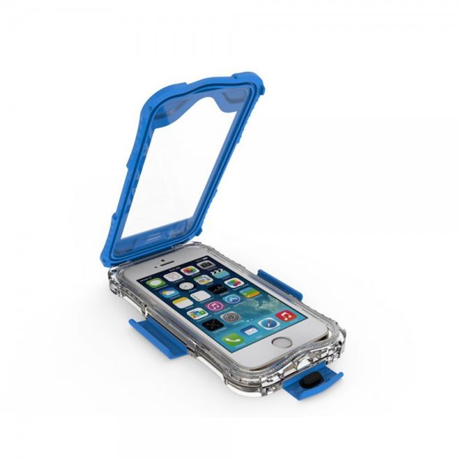 iPhone SE/5S/5 Wasser- und Staubdichte Cover Hülle mit IP68 Zertifizierung (bis 10M wasserdicht) - hellblau