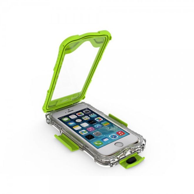 iPhone SE/5S/5 Wasser- und Staubdichte Cover Hülle mit IP68 Zertifizierung (bis 10M wasserdicht) - grün