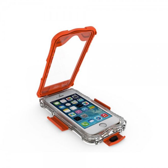 iPhone SE/5S/5 Wasser- und Staubdichte Cover Hülle mit IP68 Zertifizierung (bis 10M wasserdicht) - orange
