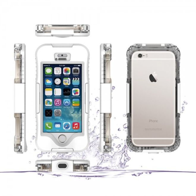 iPhone SE/5S/5 Wasser- und Staubdichte Cover Hülle mit IP68 Zertifizierung (bis 10M wasserdicht) - weiss