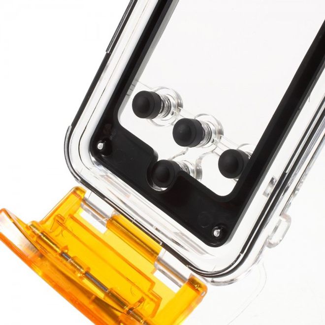 iPhone SE/5S/5 Wasserdichte Hart Plastik Case Hülle mit IPX8 Zertifizierung (bis 40m wasserdicht) - orange