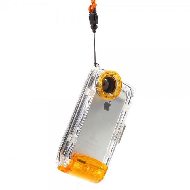 iPhone SE/5S/5 Wasserdichte Hart Plastik Case Hülle mit IPX8 Zertifizierung (bis 40m wasserdicht) - orange